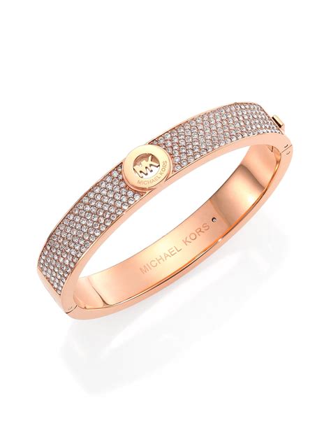 michael kors bangle rose|Michael Kors diamond bracelet.